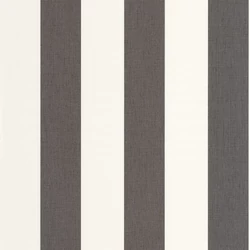 Caselio Klasszikus csíkos fekete-fehér vinyl tapéta Linen Lines Noir 53 cm X 10 m