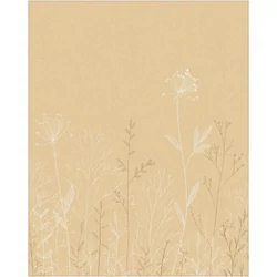 Caselio Botanikai mintás bézs vlies poszter tapéta Field Line Lin 50 cm X 3 m