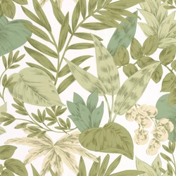 Caselio Levélmintás zöld vinyl tapéta Kalea Vert 53 cm X 10 m