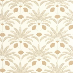 Caselio Pálmafás art deco sárga vinyl tapéta Gisele Jaune 53 cm X 10 m