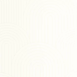 Caselio Geometriai mintás art deco fehér vlies tapéta Curved Line Blanc 53 cm X 10 m