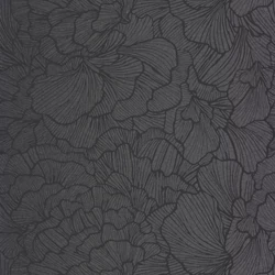 Caselio Óriás virágmintás fekete vlies tapéta Delicate Petals Noir 53 cm X 10 m