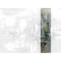 JV Holdfényes város szürke vinyl poszter tapéta Millenium Smoke Gray 68 cm X 3 m