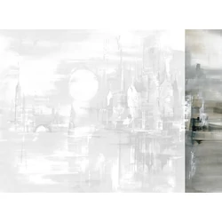 JV Holdfényes város szürke vinyl poszter tapéta Millenium Smoke Gray 68 cm X 3 m
