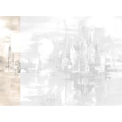 JV Holdfényes város bézs vinyl poszter tapéta Millennium Dawn 68 cm X 3 m