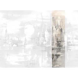 JV Holdfényes város bézs vinyl poszter tapéta Millennium Dawn 68 cm X 3 m