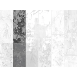 JV Japán nő virágokkal szürke vinyl poszter tapéta Sumi Anthracite 68 cm X 3 m