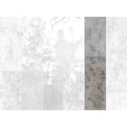 JV Japán nő virágokkal szürke vinyl poszter tapéta Sumi Anthracite 68 cm X 3 m