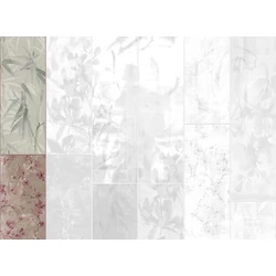 JV Japán nő virágokkal kék vinyl poszter tapéta Sumi Teal 68 cm X 3 m