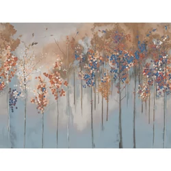JV Őszi erdő kék vinyl poszter tapéta Maples Blue 400 cm X 3 m