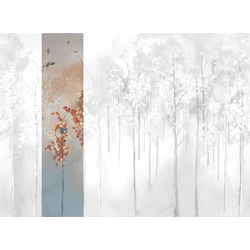 JV Őszi erdő kék vinyl poszter tapéta Maples Blue 68 cm X 3 m