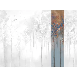 JV Őszi erdő kék vinyl poszter tapéta Maples Blue 68 cm X 3 m