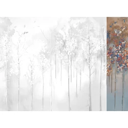 JV Őszi erdő kék vinyl poszter tapéta Maples Blue 68 cm X 3 m