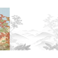 JV Napnyugta japánkertben színes vinyl tapéta Invermere Summer 68 cm X 3 m