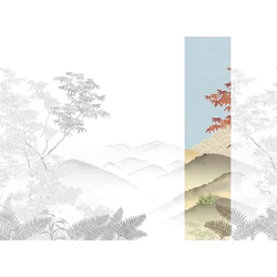 JV Napnyugta japánkertben színes vinyl tapéta Invermere Summer 68 cm X 3 m