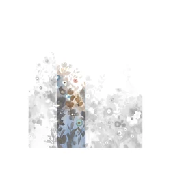 JV Virágmintás kék vinyl poszter tapéta Zeeland Blue 68 cm X 3 m