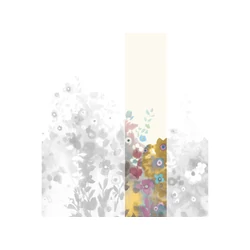 JV Virágmintás sárga vinyl poszter tapéta Zeeland Sun 68 cm X 3 m