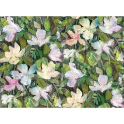 JV Texturált virágmintás zöld vinyl poszter tapéta Bronte Green 400 cm X 3 m