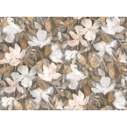 JV Texturált virágmintás bronz vinyl poszter tapéta Bronte Sepia 400 cm X 3 m