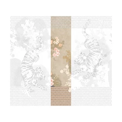 JV Tigrisek tánca bézs vinyl poszter tapéta Noen Platinum 68 cm X 3 m