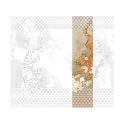 JV Tigrisek tánca bézs vinyl poszter tapéta Noen Platinum 68 cm X 3 m