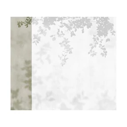 JV Borostyán árnyékokkal zöld vinyl poszter tapéta Domme Green 68 cm X 3 m