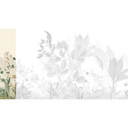 JV Levélmintás art deco zöld vinyl poszter tapéta Belvedere Green 68 cm X 3 m