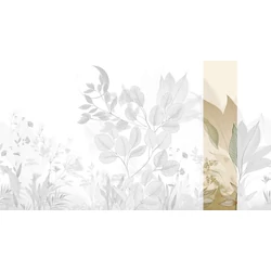 JV Levélmintás art deco zöld vinyl poszter tapéta Belvedere Green 68 cm X 3 m