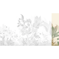 JV Levélmintás art deco zöld vinyl poszter tapéta Belvedere Green 68 cm X 3 m