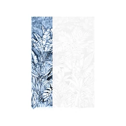 JV Trópusi dzsungel mintás kék vinyl poszter tapéta Daintree Blue Ink 68 cm X 3 m