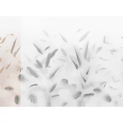 JV Pálmaleveles lila vinyl poszter tapéta Nadi Lilac 68 cm X 3 m