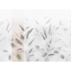 JV Pálmaleveles lila vinyl poszter tapéta Nadi Lilac 68 cm X 3 m