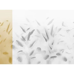 JV Pálmaleveles sárga vinyl poszter tapéta Nadi Green 68 cm X 3 m