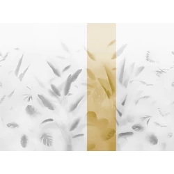 JV Pálmaleveles sárga vinyl poszter tapéta Nadi Green 68 cm X 3 m