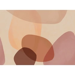 JV Absztrakt mintás barna vinyl poszter tapéta Brock Terracotta 400 cm X 3 m