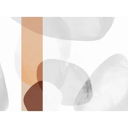 JV Absztrakt mintás barna vinyl poszter tapéta Brock Terracotta 68 cm X 3 m