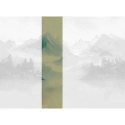 JV Ködös hegycsúcsok zöld vinyl poszter tapéta Huangshan Green 68 cm X 3 m