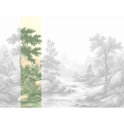 JV Patak az erdőben zöld vinyl poszter tapéta Arcadia Green 68 cm X 3 m