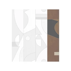 JV Geometriai mintás modern fekete vinyl poszter tapéta Shenzhen Black 68 cm X 3 m