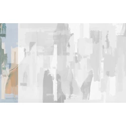 JV Absztrakt mintás kék vinyl poszter tapéta Downtown Sunset 68 cm X 3 m