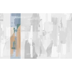 JV Absztrakt mintás kék vinyl poszter tapéta Downtown Sunset 68 cm X 3 m