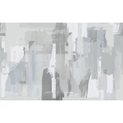 JV Absztrakt mintás szürke vinyl poszter tapéta Downtown Fog 476 cm X 3 m