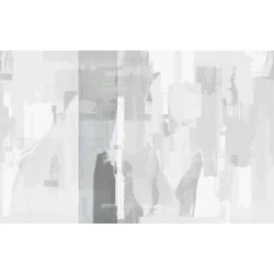 JV Absztrakt mintás szürke vinyl poszter tapéta Downtown Fog 68 cm X 3 m