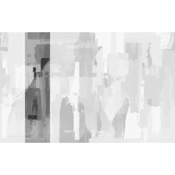 JV Absztrakt mintás fekete-fehér vinyl poszter tapéta Downtown Black-White 68 cm X 3 m