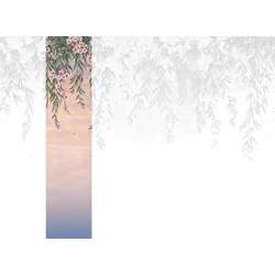 JV Leander mintás romantikus lila vinyl poszter tapéta Vence Purple 68 cm X 3 m