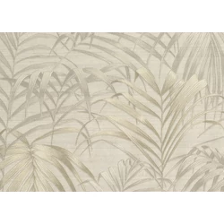JV Pálmaleveles egzotikus bézs vinyl tapéta Fern Beige 100 cm X 10 m