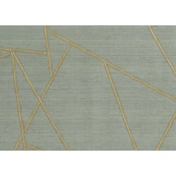 JV Modern geometriai mintás zöld-arany vinyl tapéta Patchwork Tropical Green 100 cm X 10 m