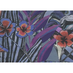 JV Egzotikus levélmintás lila vinyl poszter tapéta Jaipur Purple 196 cm X 3 m