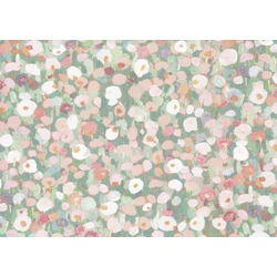 JV Romantikus virág mező zöld-rózsaszín tapéta Prato Fiorito Pink 70 cm X 10 m