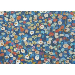 JV Romantikus virág mező kék vinyl tapéta Prato Fiorito Blue 70 cm X 10 m